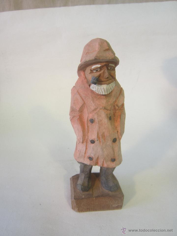 Artesan&iacute;a: TALLA POPULAR PESCADOR EN MADERA - Foto 3