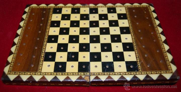 Artesan&iacute;a: CAJA DE TARACEA PARA JUEGO DE AJEDREZ-02 - Foto 2