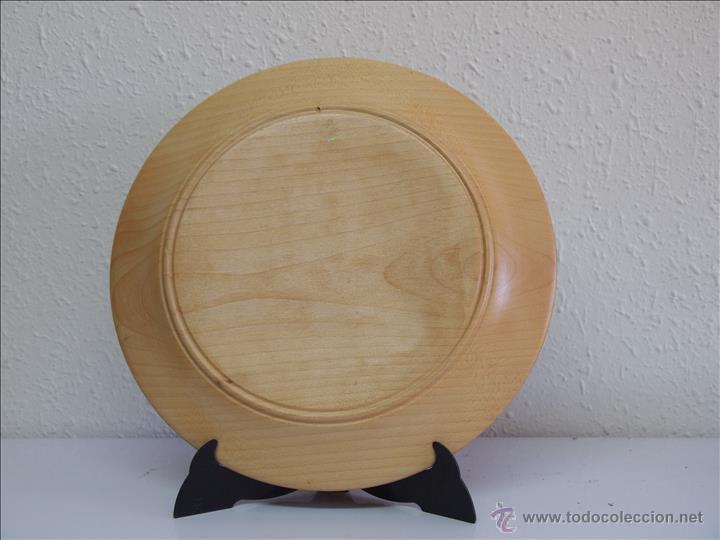 Artesan&iacute;a: Plato de madera. Trabajado. - Foto 2