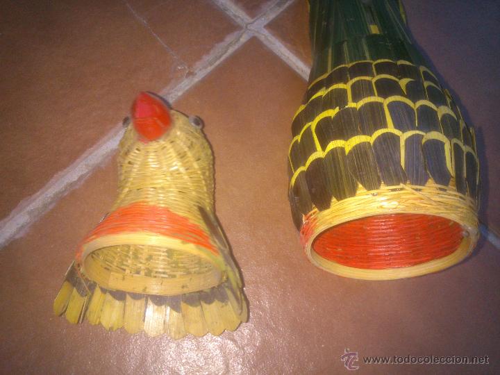 Artesan&iacute;a: PAJARO EN MINBRE PINTADO A MANO - Foto 4