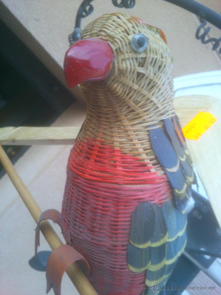 Artesan&iacute;a: PAJARO EN MINBRE PINTADO A MANO - Foto 5