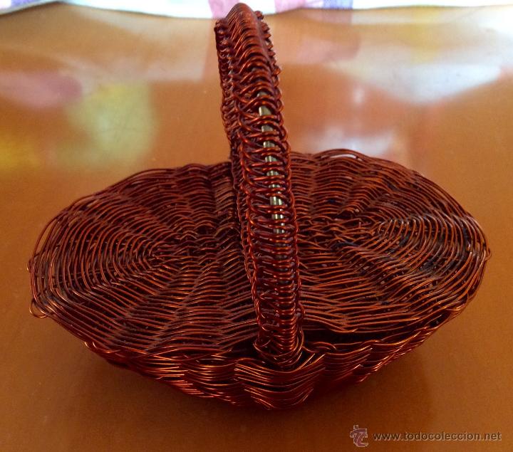 Artesan&iacute;a: Cesta artesanal de hilo de cobre - Foto 1