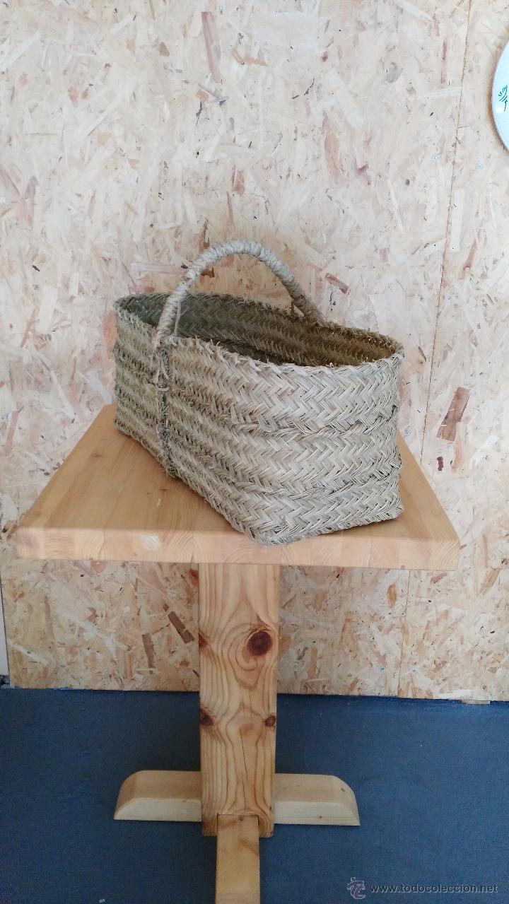 Artesan&iacute;a: LE&Ntilde;ERA DE ESPARTO REDONDA, NUEVO - Foto 1