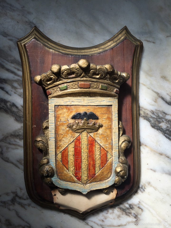 Artesan&iacute;a: ESCUDO VALENCIA. TALLA ORIGINAL. - Foto 1