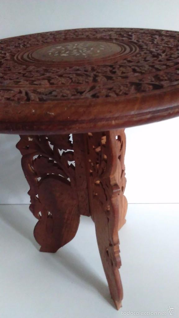 Artesan&iacute;a: Mesa oriental con incrustaciones en nacar - Foto 6