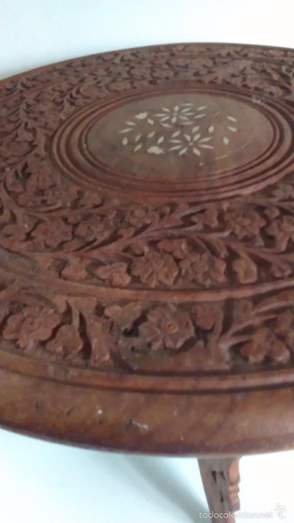 Artesan&iacute;a: Mesa oriental con incrustaciones en nacar - Foto 7