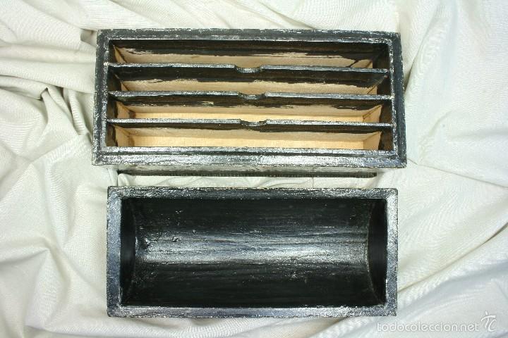 Artesan&iacute;a: Caja de madera pintada a mano. Iran&iacute;. - Foto 4