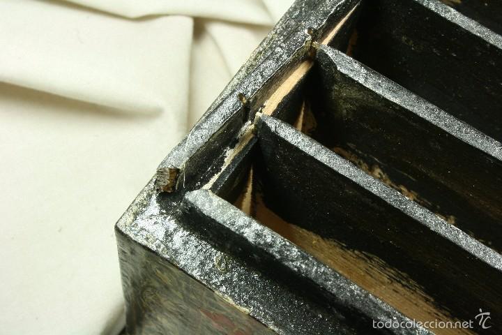 Artesan&iacute;a: Caja de madera pintada a mano. Iran&iacute;. - Foto 12