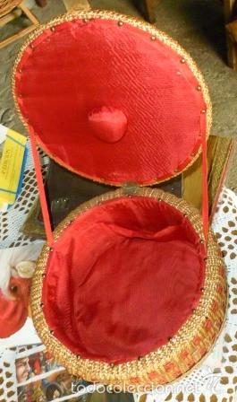 Artesan&iacute;a: Costurero cart&oacute;n y mimbre - Foto 1