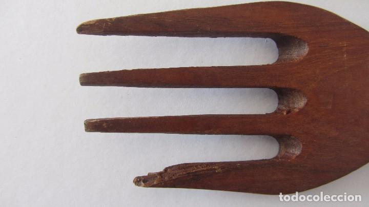 Artesan&iacute;a: CUCHARA Y TENEDOR DE MADERA - AFRICA - Foto 3