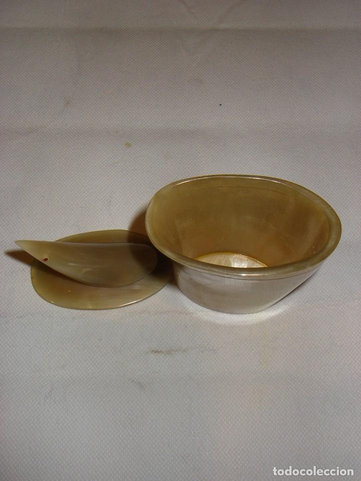 Artesan&iacute;a: Bonito vaso con tapa, de asta de toro. - Foto 4