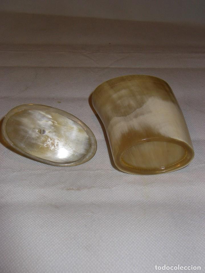 Artesan&iacute;a: Bonito vaso con tapa, de asta de toro. - Foto 5