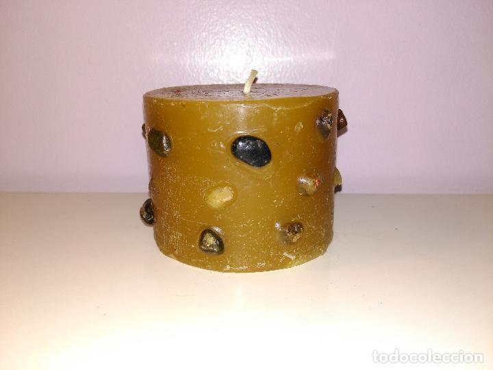 Artesan&iacute;a: ANTIGUA Y ORIGINAL VELA. Con piedras incrustadas. - Foto 1
