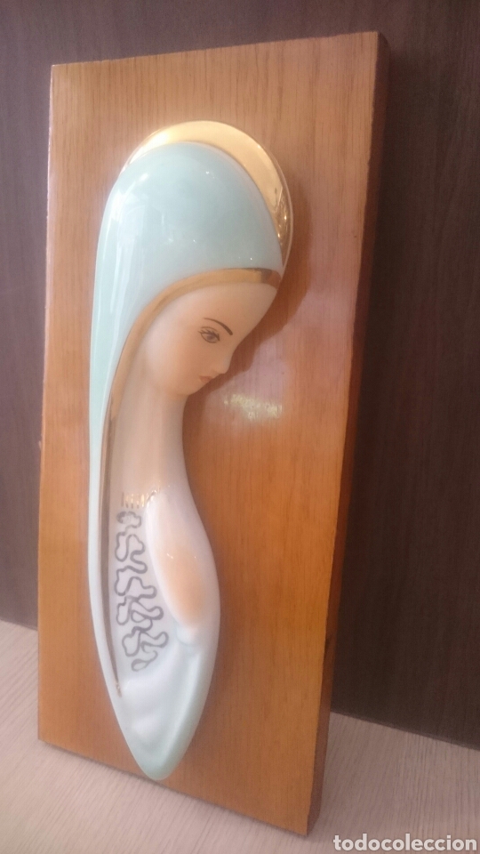 Artesan&iacute;a: Virgen enmarcada con tablero - Foto 2
