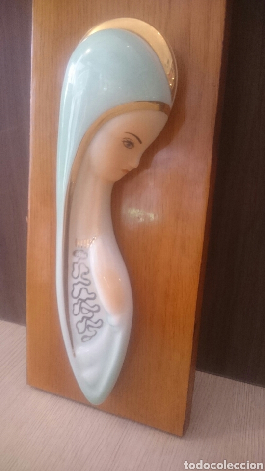 Artesan&iacute;a: Virgen enmarcada con tablero - Foto 3