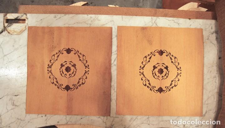 Artesan&iacute;a: JUEGO DE 3 L&Aacute;MINAS DE MARQUETER&Iacute;A - Foto 5