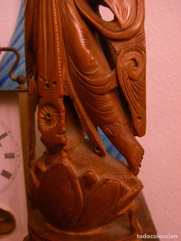 Artesan&iacute;a: DEIDAD ASIATICA, TALLA EN MADERA, 26 CMS - Foto 3