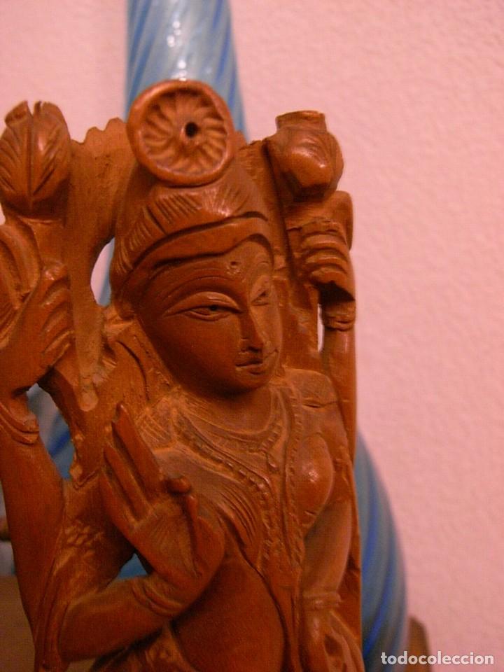 Artesan&iacute;a: DEIDAD ASIATICA, TALLA EN MADERA, 26 CMS - Foto 5