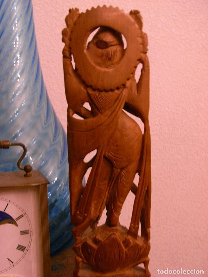 Artesan&iacute;a: DEIDAD ASIATICA, TALLA EN MADERA, 26 CMS - Foto 6