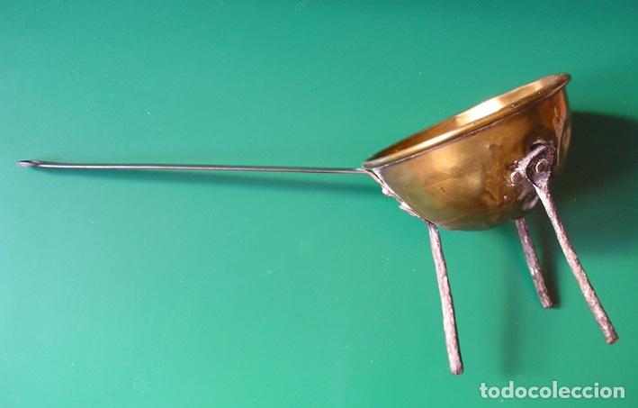 Artesan&iacute;a: Peque&ntilde;o cazo&ndash;tr&eacute;bede de bronce y forja - Foto 4