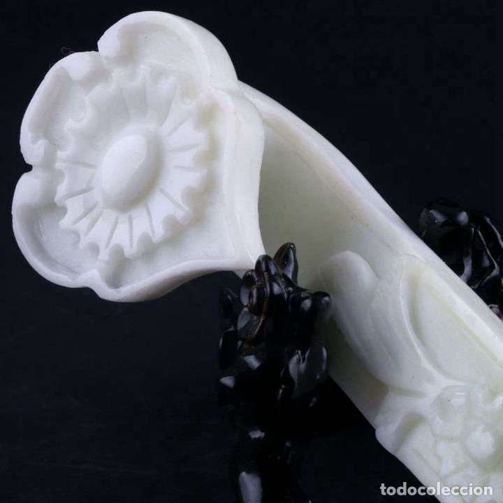 Artesan&iacute;a: Muy original Baston RUYI de jade natural - Foto 5