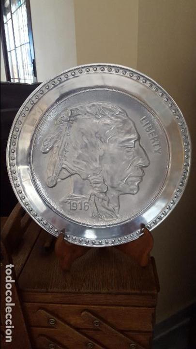 Artesan&iacute;a: Bandeja gran moneda indio 1919. ediciones robert dennison - Foto 1