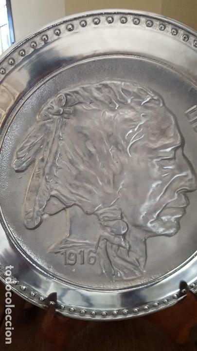 Artesan&iacute;a: Bandeja gran moneda indio 1919. ediciones robert dennison - Foto 2