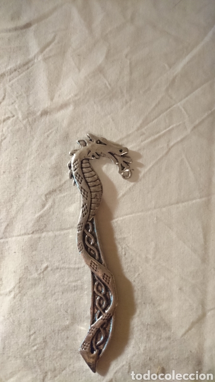 Artesan&iacute;a: Marcapaginas Dragon Metalico - Foto 1