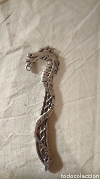 Artesan&iacute;a: Marcapaginas Dragon Metalico - Foto 1