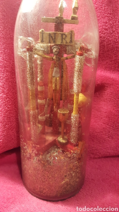 Artesan&iacute;a: CURIOSO CALVARIO DENTRO DE BOTELLA - Foto 2