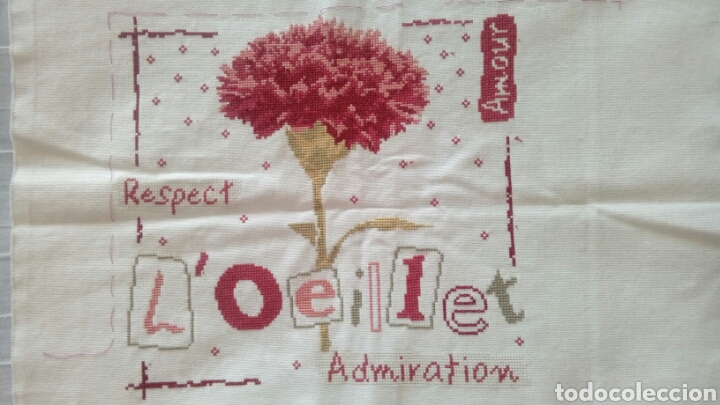 Artesan&iacute;a: Clavel punto de cruz - Foto 3