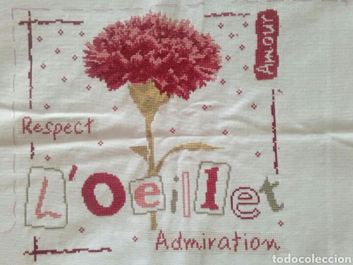 Artesan&iacute;a: Clavel punto de cruz - Foto 4