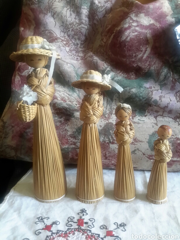 Artesan&iacute;a: 4 mu&ntilde;ecas artesanales de esparto - Foto 1