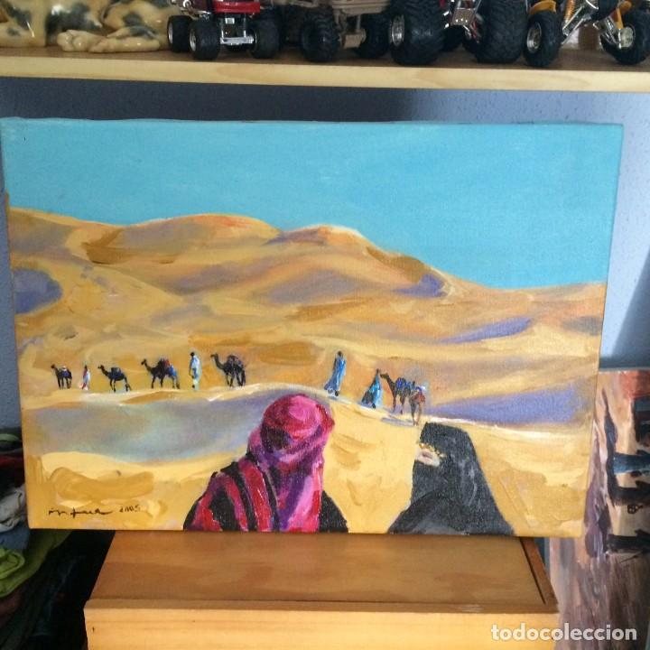Artesan&iacute;a: CUADRO OLEO DUNAS MARRUECOS - Foto 1