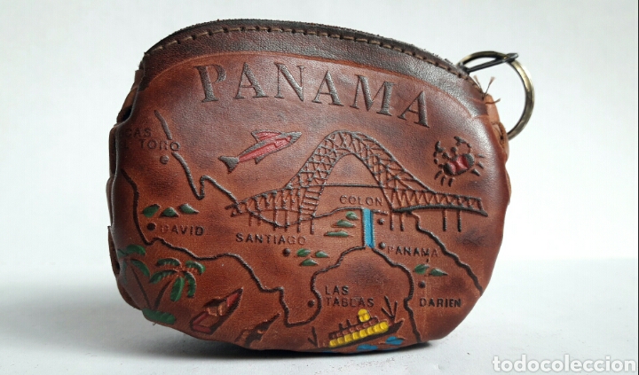 Artesan&iacute;a: Monedero de cuero repujado de PANAMA. - Foto 3