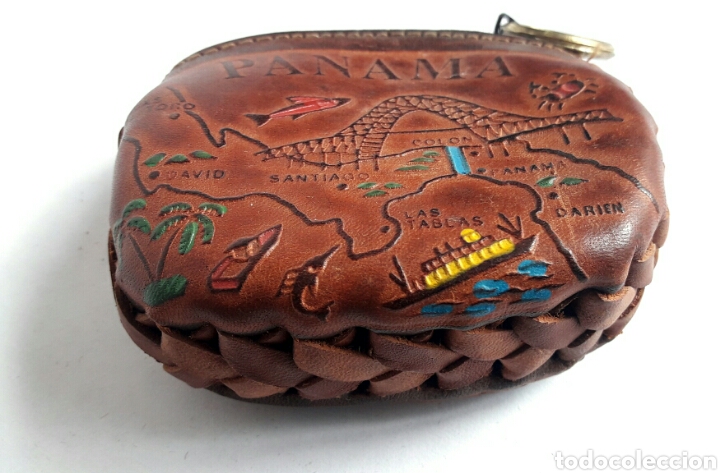 Artesan&iacute;a: Monedero de cuero repujado de PANAMA. - Foto 4