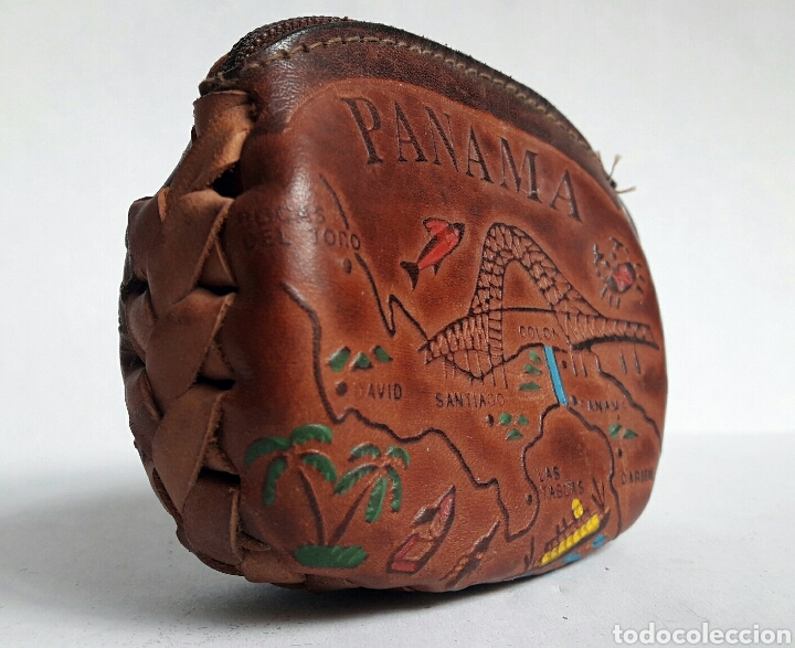 Artesan&iacute;a: Monedero de cuero repujado de PANAMA. - Foto 5