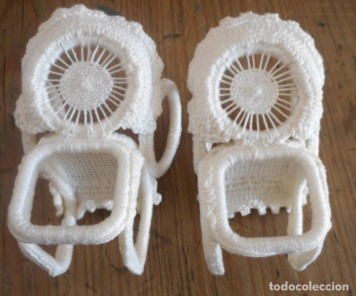Artesan&iacute;a: Conjunto de sof&aacute;, sillones y mesa en crochet - Foto 5