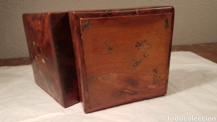 Artesan&iacute;a: CAJA JOYERO DE MADERA CON INCRUSTACIONES. - Foto 6