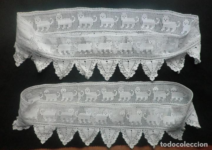 Artesan&iacute;a: 2 piezas ganchillo con perritos (o gatitos) - Foto 2