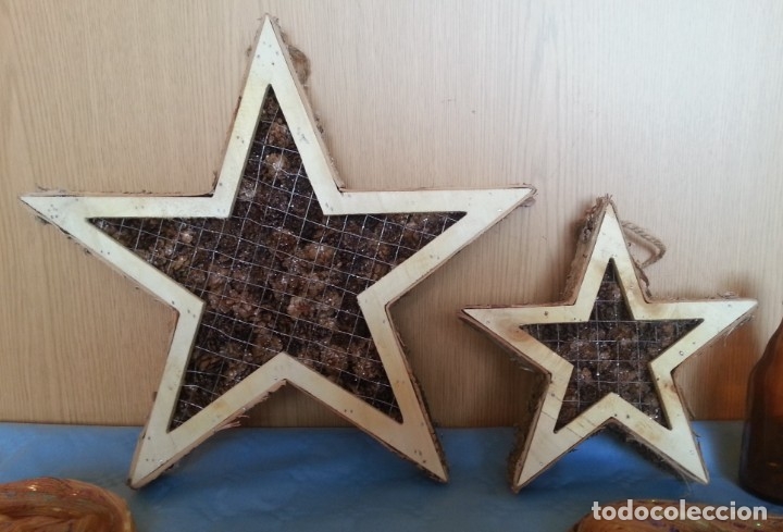Artesan&iacute;a: Estrella. Figuras en madera. Pareja - Foto 1