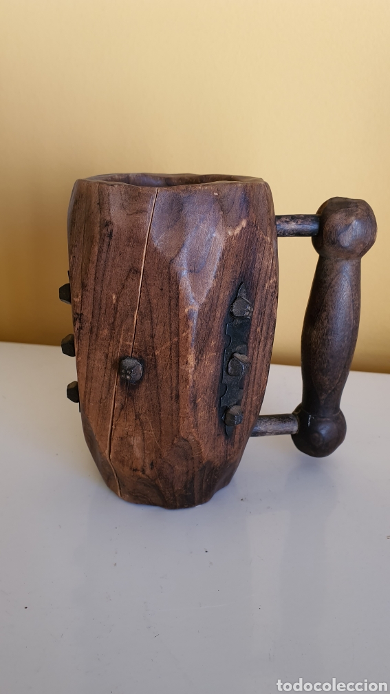 Artesan&iacute;a: Jarra de cerveza en madera - Foto 1
