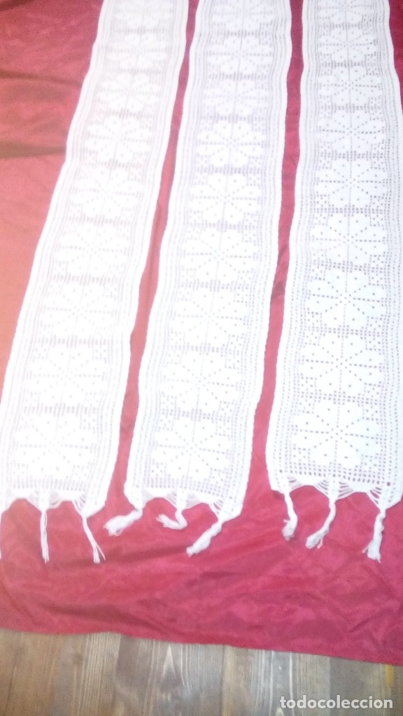 Artesan&iacute;a: Conjunto de tres caminos de mesa - Foto 4