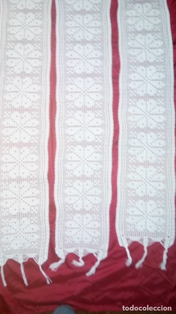Artesan&iacute;a: Conjunto de tres caminos de mesa - Foto 7