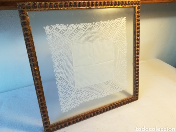 Artesan&iacute;a: Cuadro de puntillas antiguo - Foto 2
