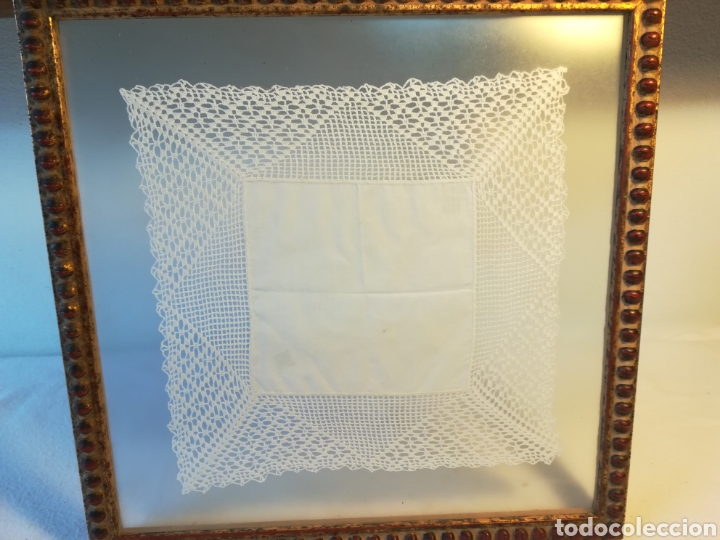 Artesan&iacute;a: Cuadro de puntillas antiguo - Foto 3