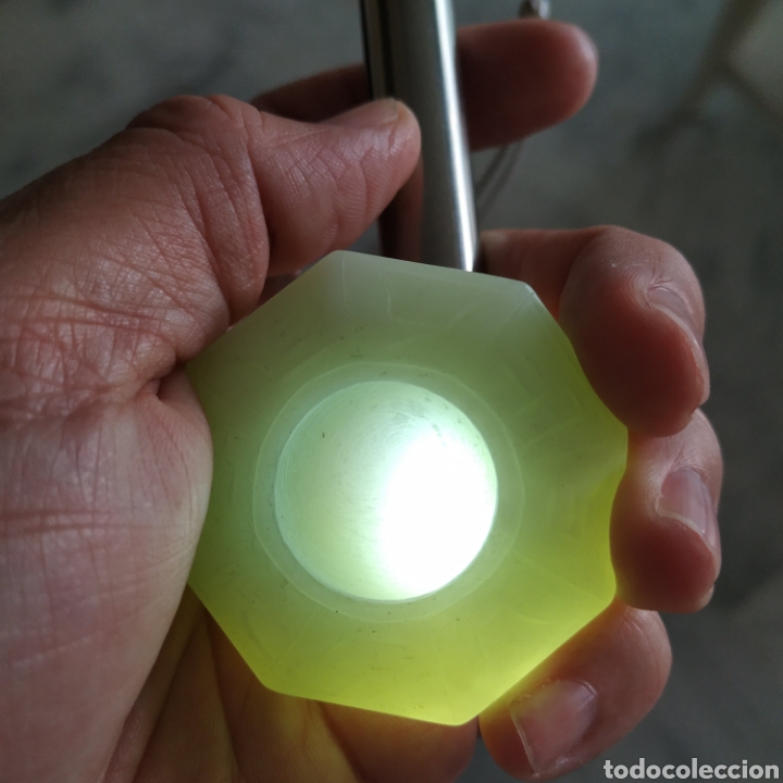 Artesan&iacute;a: Tintero de jade verde tallado a mano - Foto 5
