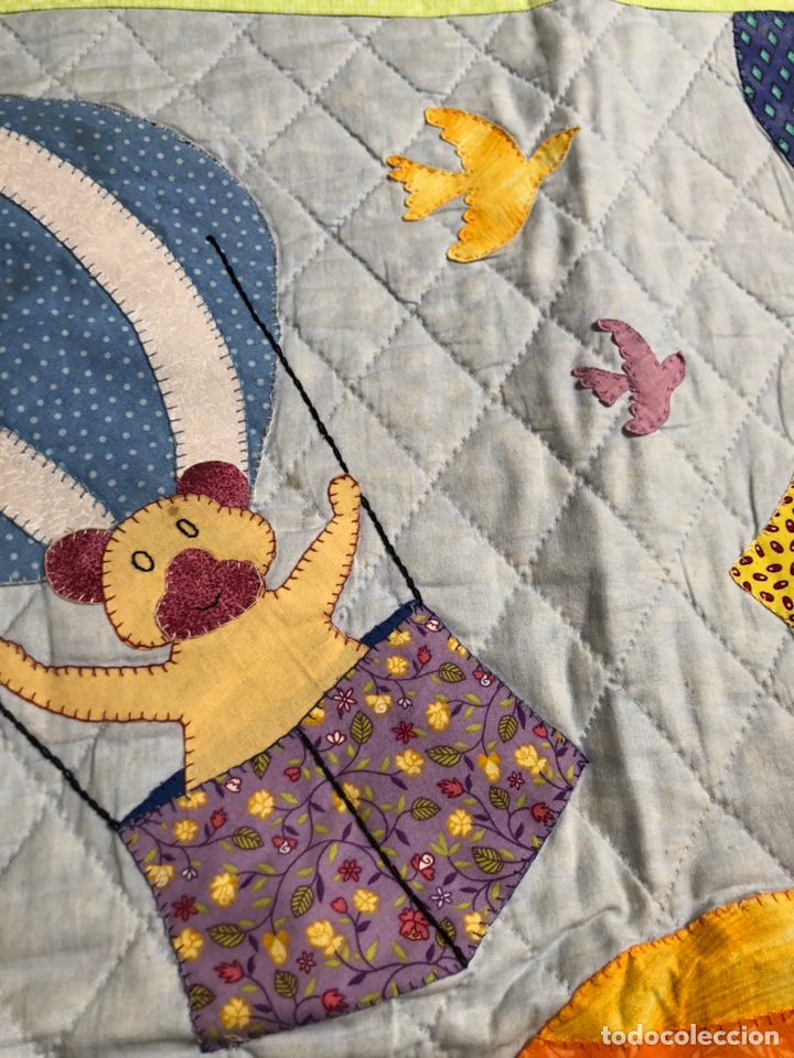 Artesan&iacute;a: COLCHA PARA CUNA DE PATCHWORK-ALGOD&Oacute;N-HECHA A MANO - Foto 5
