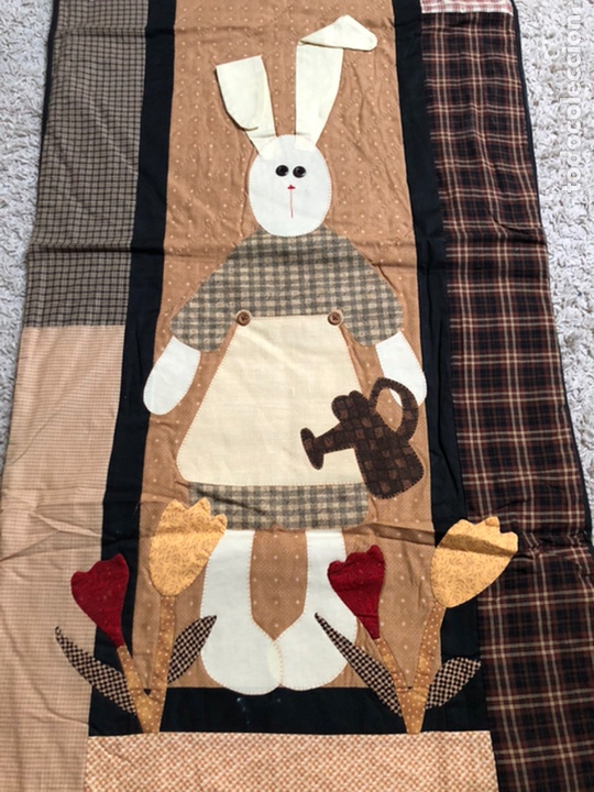 Artesan&iacute;a: COLCHA PARA CUNA DE PATCHWORK-ALGOD&Oacute;N-HECHA A MANO CON CARI&Ntilde;O - Foto 3