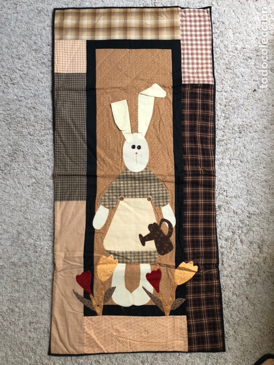 Artesan&iacute;a: COLCHA PARA CUNA DE PATCHWORK-ALGOD&Oacute;N-HECHA A MANO CON CARI&Ntilde;O - Foto 2